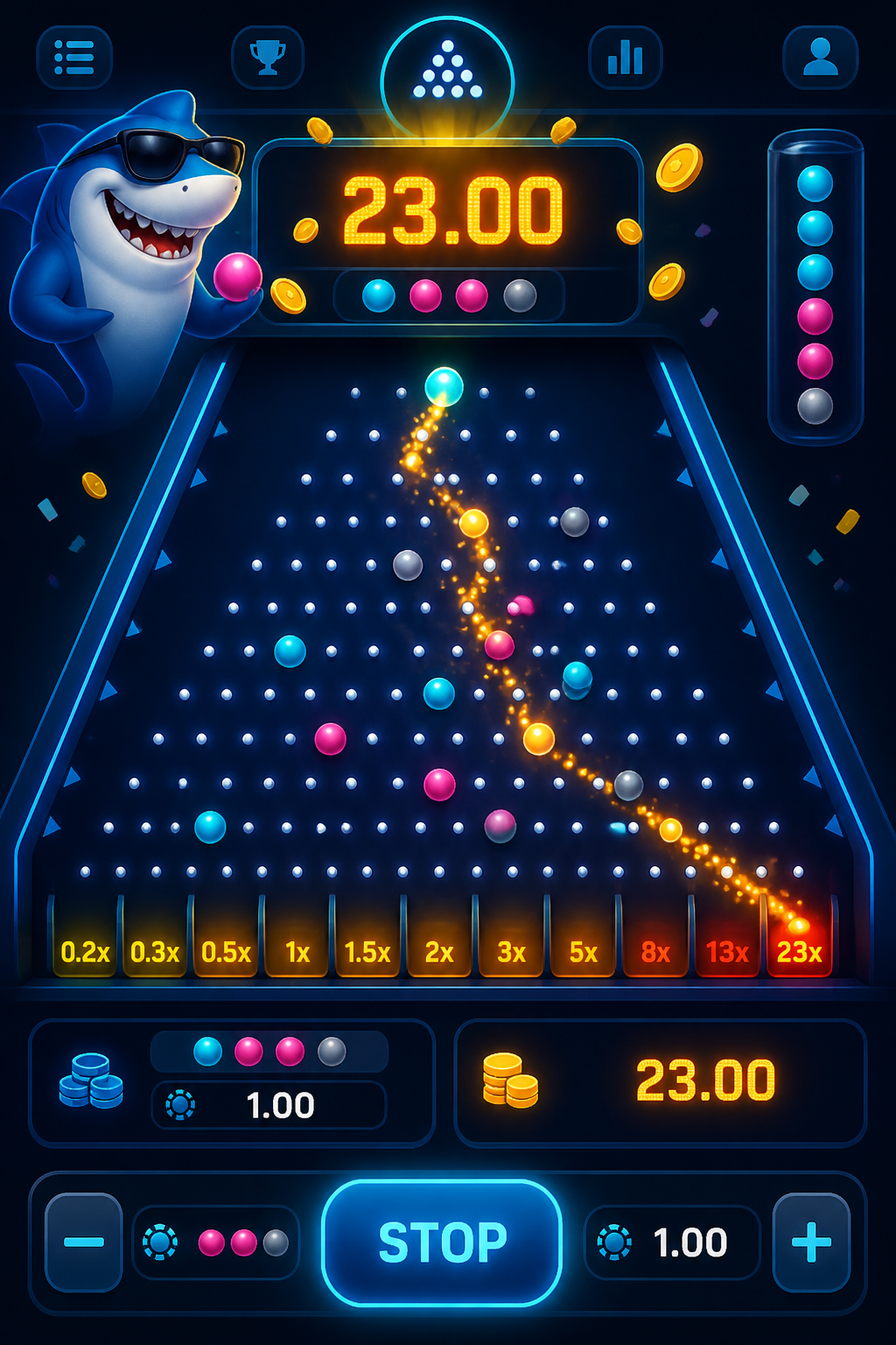 Plinko game 1000 screenshot 3